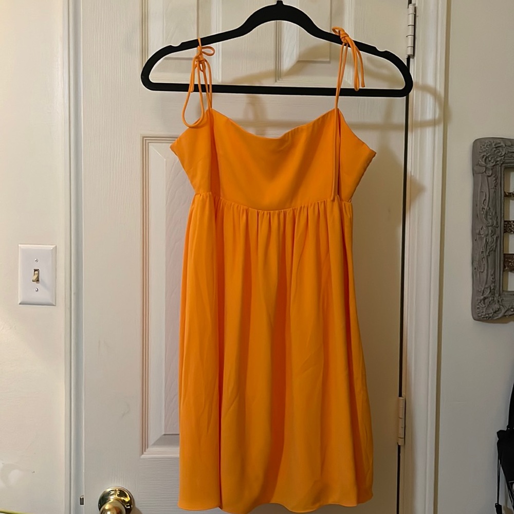 Amanda Uprichard New York Orange Dress. Size Medium. Never Worn.